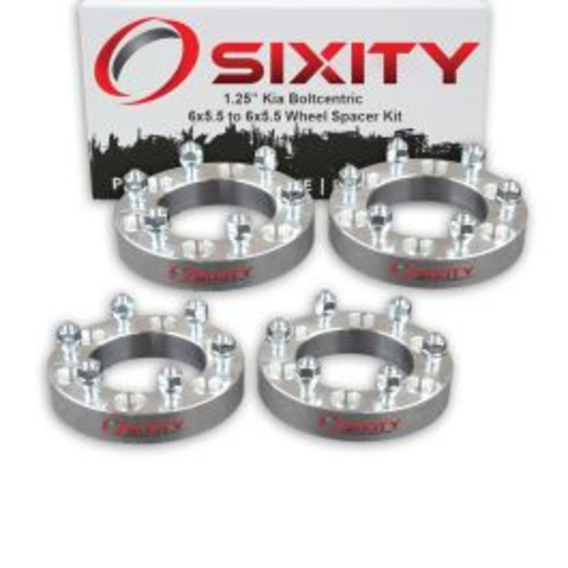 Sixity 4 pc 1.25" Thick Wheel Spacers - Kia Sedona - 6x5.5
