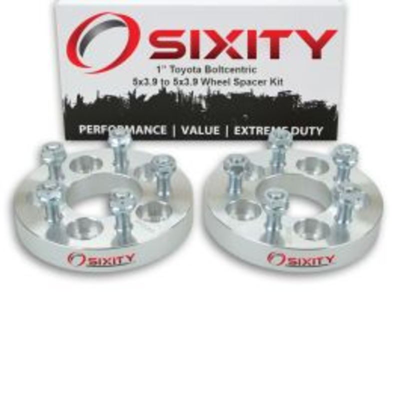 Sixity 2 pc 1" Thick Wheel Spacers - Toyota Camry Celica Corolla Matrix Prius - 5x3.9
