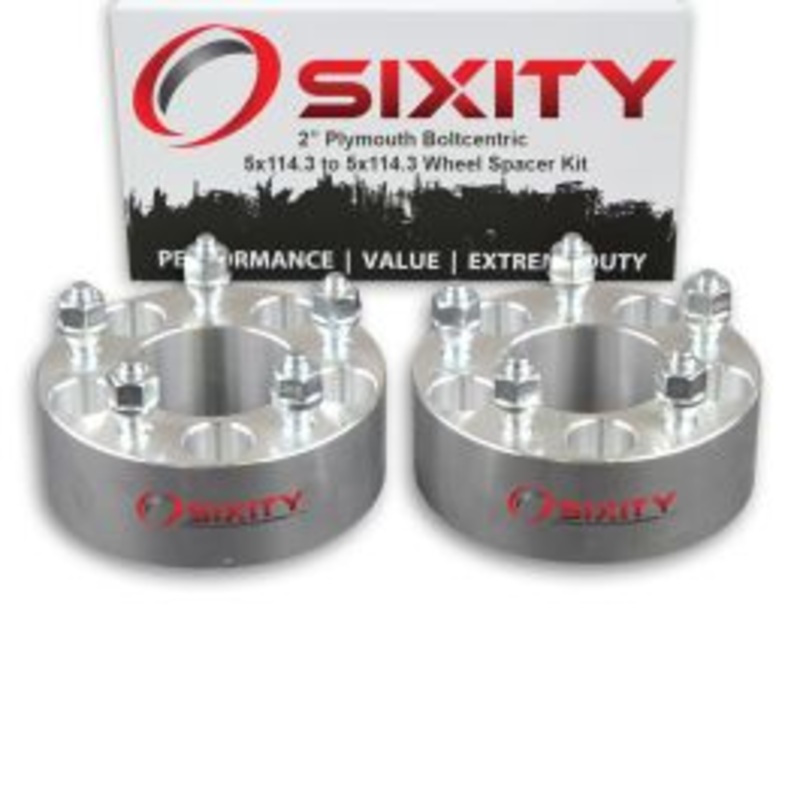 Sixity 2 pc 2" Thick Wheel Spacers - Plymouth Grand Voyager - 5x114.3mm