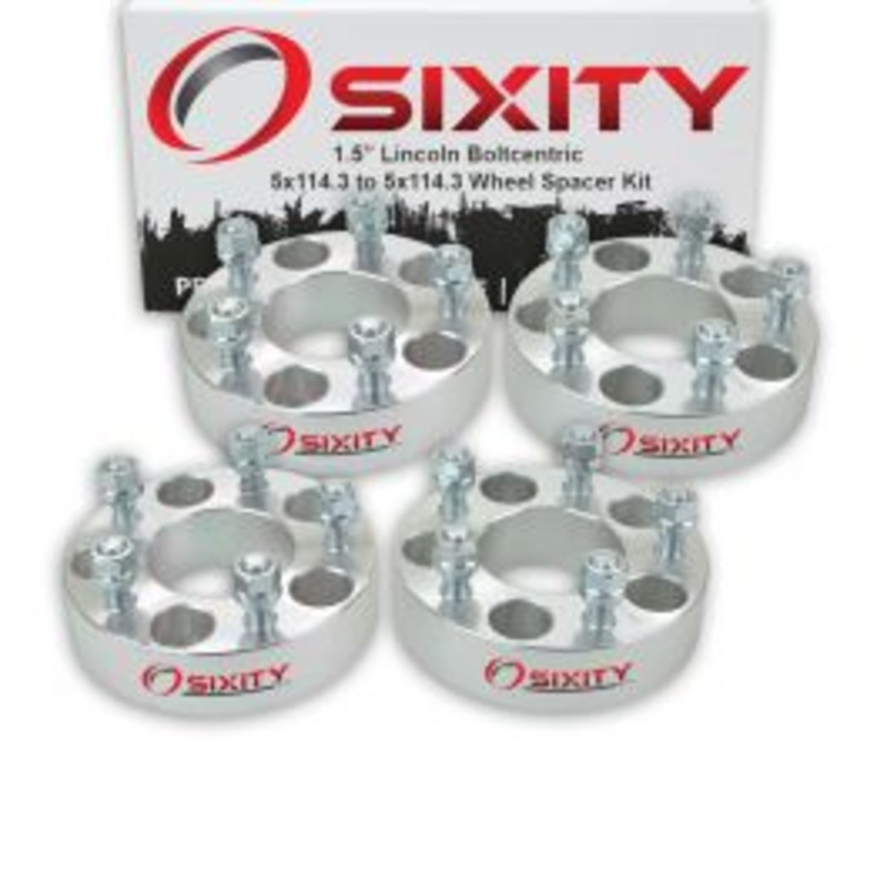 Sixity 4 pc 1.5" Thick Wheel Spacers - Lincoln MKX - 5x114.3mm