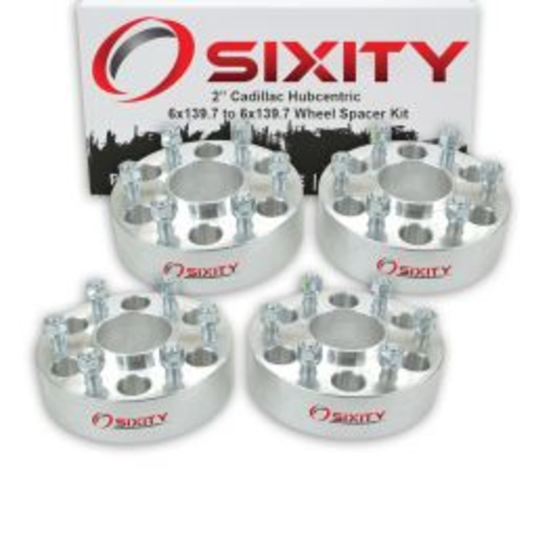 Sixity 4 pc 2" Thick Hubcentric Wheel Spacers - Cadillac Escalade - 6x139.7mm