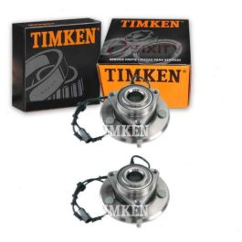 2 pc Timken Front Wheel Bearing Hub Assemblys for 2002-2006 Dodge Ram 1500 3.7L 4.7L 5.7L 5.9L 8.3L V10 V6 V8