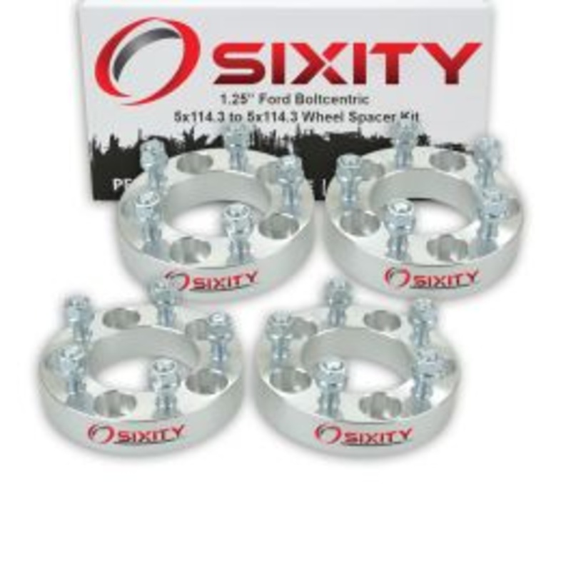 Sixity 4 pc 1.25" Thick Wheel Spacers - Ford Aerostar Bronco II Crown Victoria E-100 - 5x114.3mm