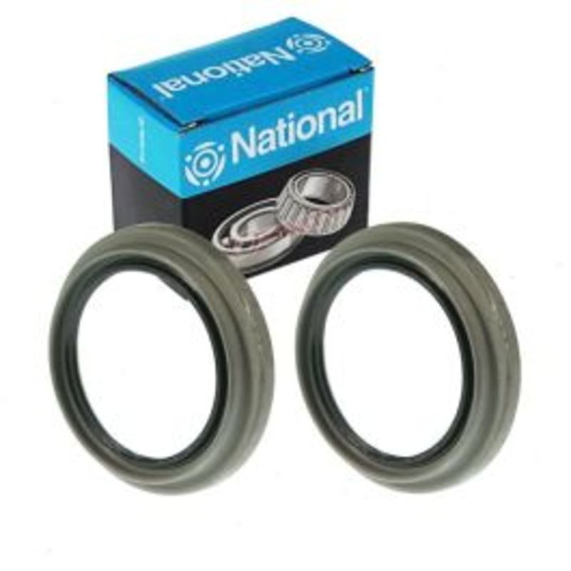 2 pc National Front Inner Wheel Seals for 2001-2002 Ford E-350 Econoline Club Wagon