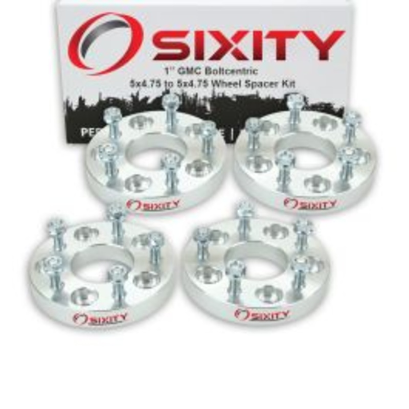 Sixity 4 pc 1" Thick Wheel Spacers - GMC Jimmy Sonoma - 5x4.75