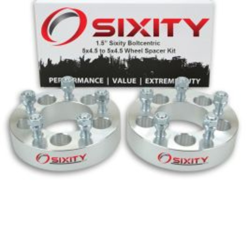 Sixity 2 pc 1.5" Inch Thick 5x4.5 Wheel Spacers 1/2-20tpi 1.25in Studs Lugs