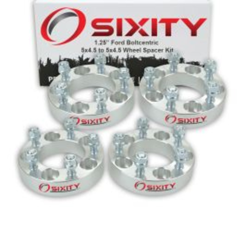 Sixity 4 pc 1.25" Thick Wheel Spacers - Ford Aerostar Bronco II Crown Victoria E-100 - 5x4.5