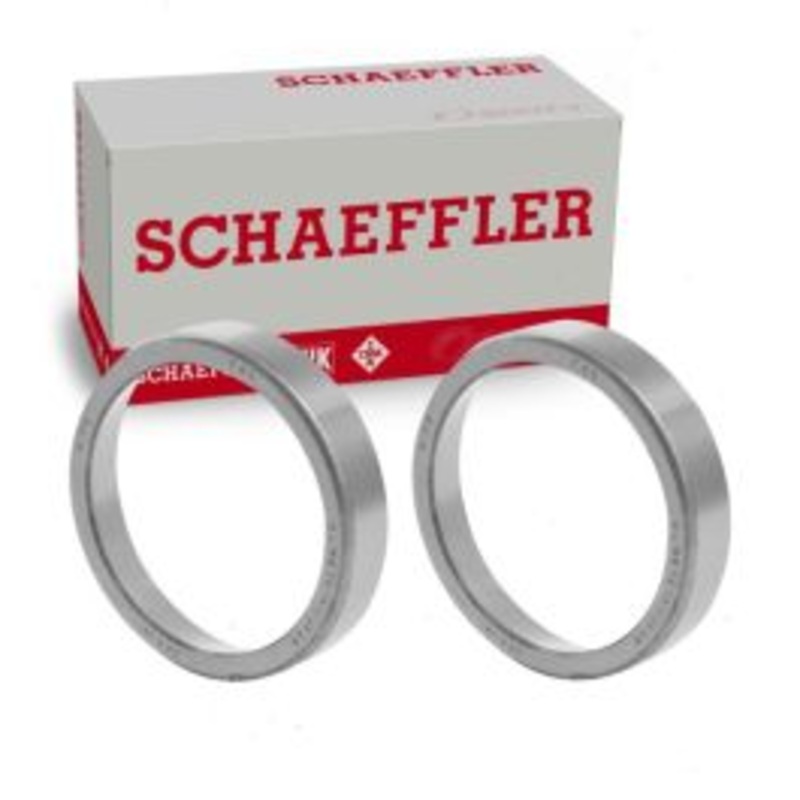 2 pc Schaeffler Front Wheel Bearing Races for 1985-1987 Maserati Biturbo