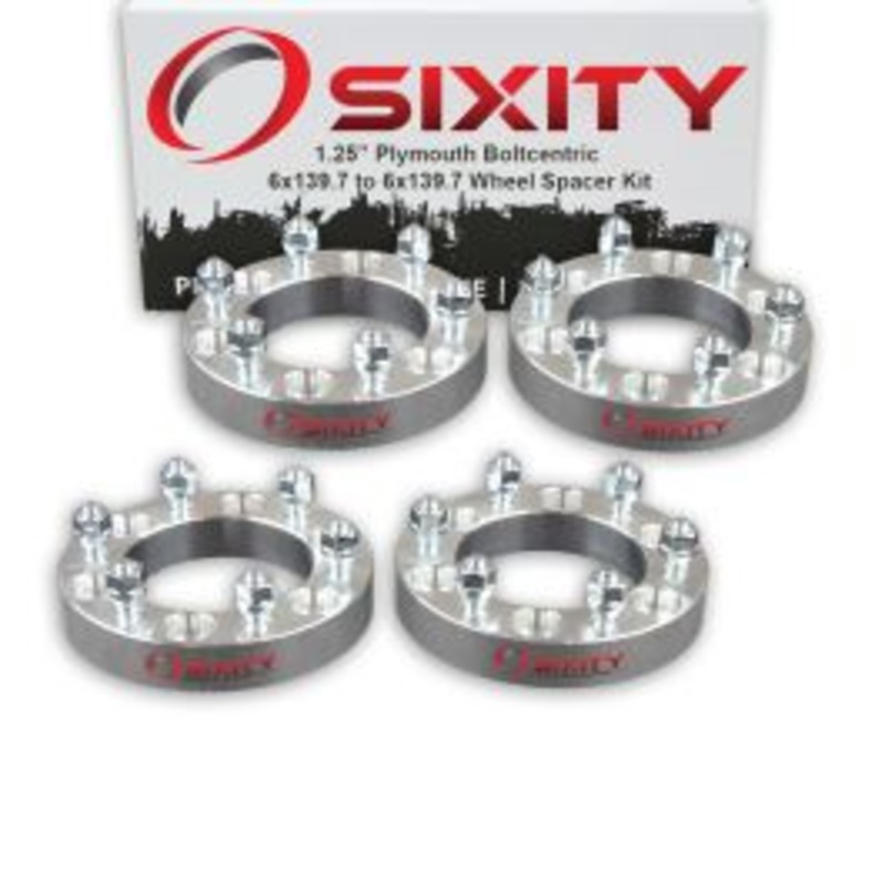 Sixity 4 pc 1.25" Thick Wheel Spacers - Plymouth Arrow Pickup - 6x139.7mm