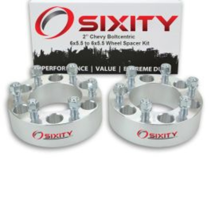 Sixity 2 pc 2" Thick Wheel Spacers - Chevy Astro Avalanche Chevy Pickup Express G30 - 6x5.5