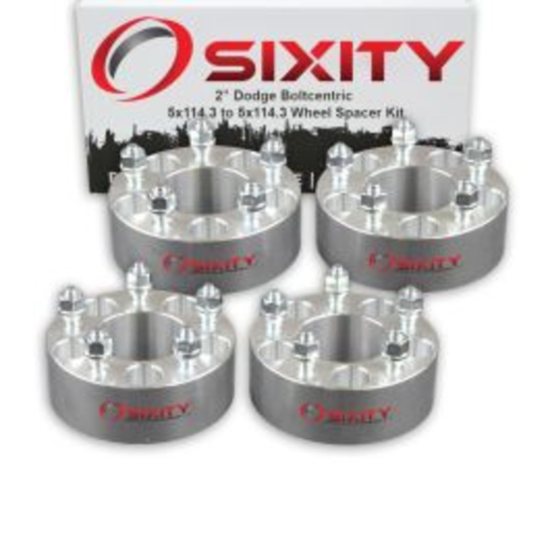 Sixity 4 pc 2" Thick Wheel Spacers - Dodge Stratus Caravan - 5x114.3mm