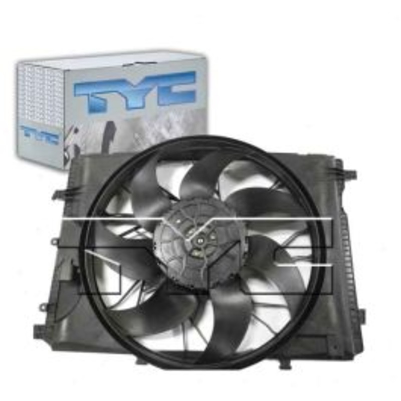 TYC Dual Radiator & Condenser Fan Assembly for 2010-2014 Mercedes-Benz GLK300