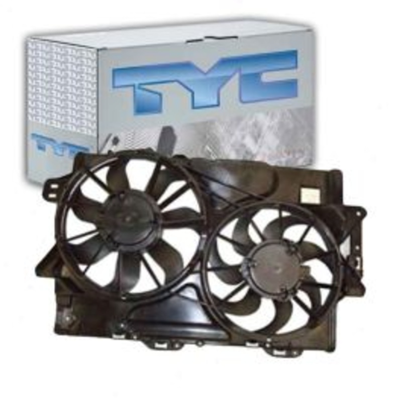 TYC Dual Radiator & Condenser Fan Assembly for 2010-2012 GMC Terrain 3.0L V6