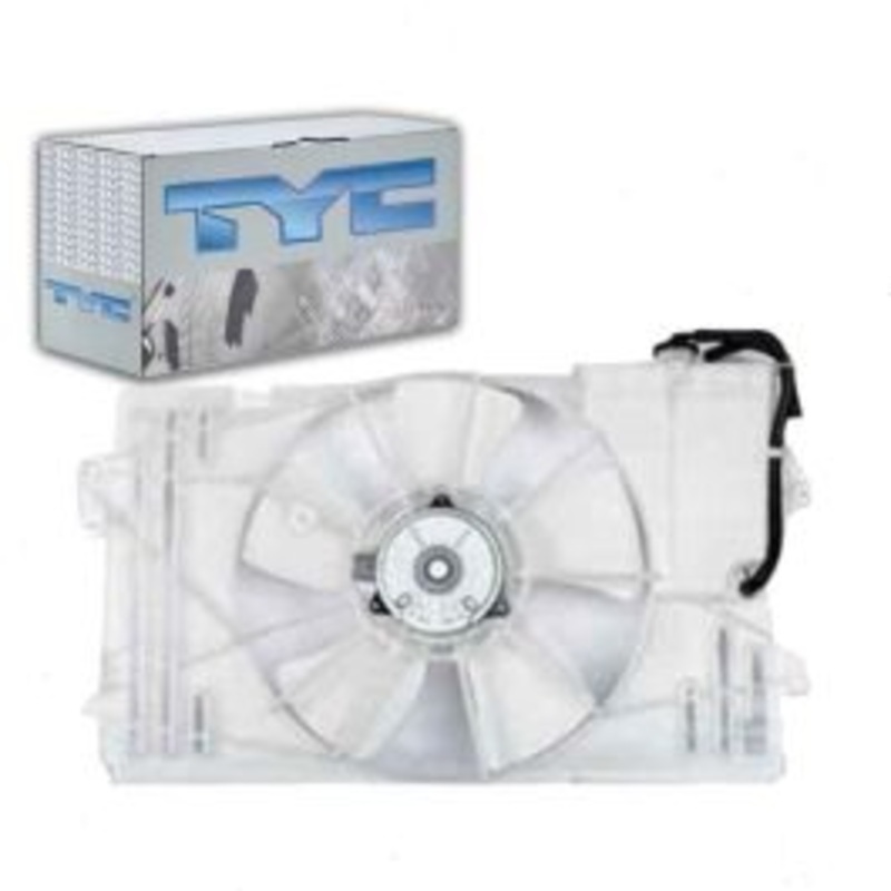TYC Dual Radiator & Condenser Fan Assembly for 2003-2008 Toyota Corolla