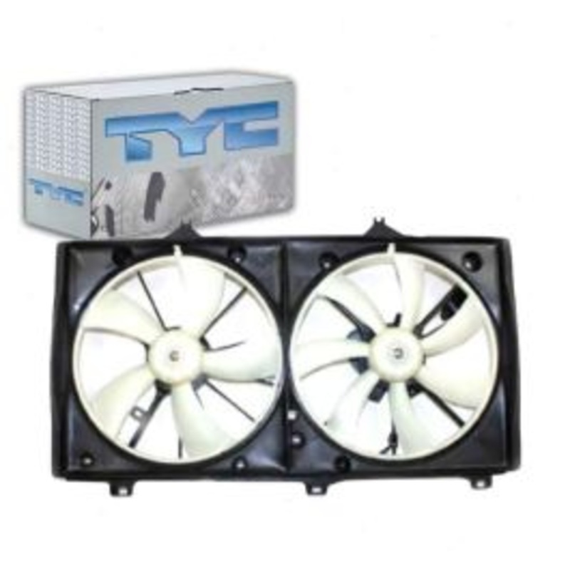 TYC Dual Radiator & Condenser Fan Assembly for 2007-2009 Toyota Camry 2.4L L4