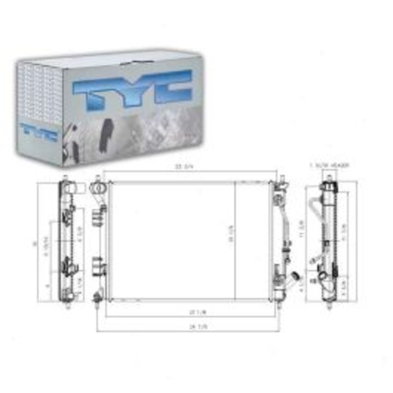 TYC Radiator for 2013 Hyundai Elantra Coupe 1.8L L4