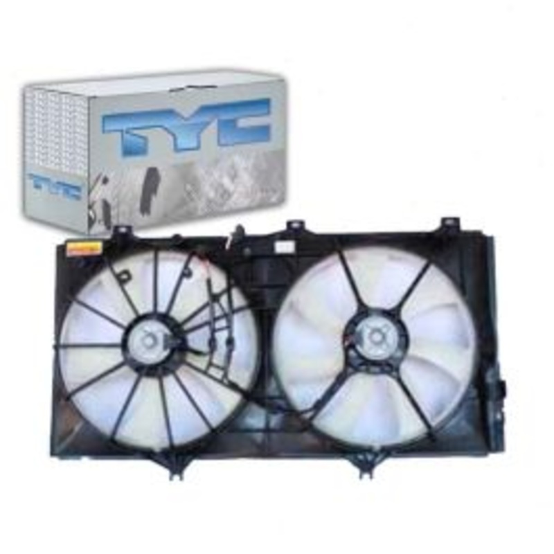 TYC Dual Radiator & Condenser Fan Assembly for 2005-2012 Toyota Avalon 3.5L V6