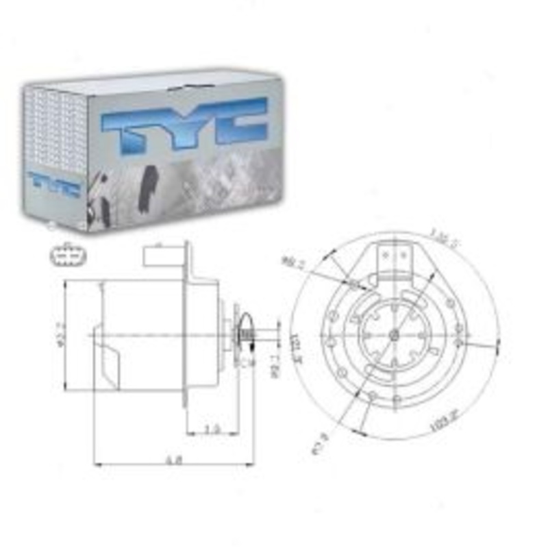 TYC Right Engine Cooling Fan Motor for 1995-1999 Chevrolet Monte Carlo