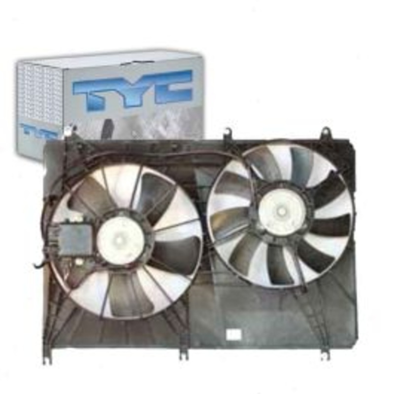 TYC Dual Radiator & Condenser Fan Assembly for 2004-2008 Mitsubishi Endeavor