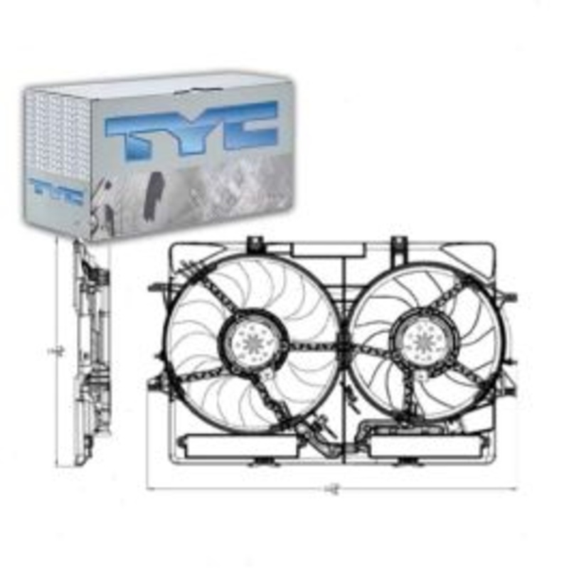 TYC 622940 Dual Radiator & Condenser Fan Assembly