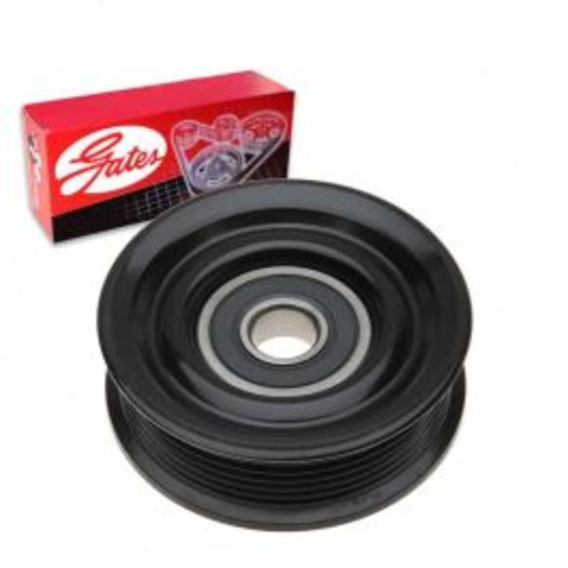 Gates DriveAlign Grooved Pulley Drive Belt Idler Pulley for 2002-2009 Ford F-250 4.6L V8