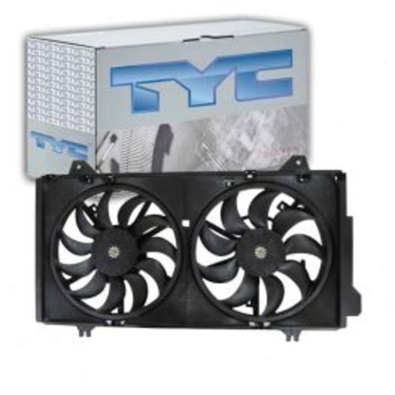 TYC Dual Radiator & Condenser Fan Assembly for 2014-2018 Mazda 3