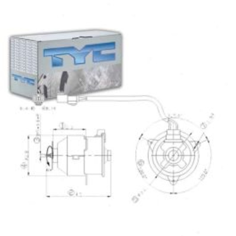 TYC Left Engine Cooling Fan Motor for 2002-2006 Honda CR-V