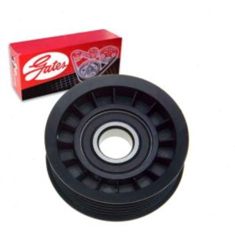 Gates DriveAlign Grooved Pulley Drive Belt Idler Pulley for 1996-2000 GMC K2500 5.0L 5.7L 7.4L V8