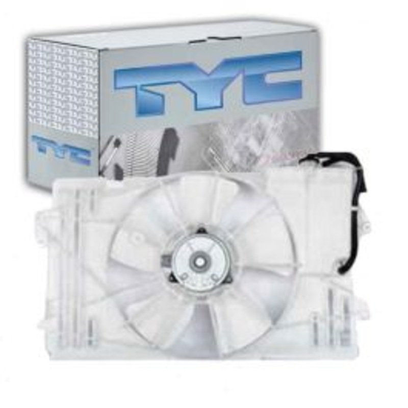 TYC Dual Radiator & Condenser Fan Assembly for 2003-2008 Pontiac Vibe