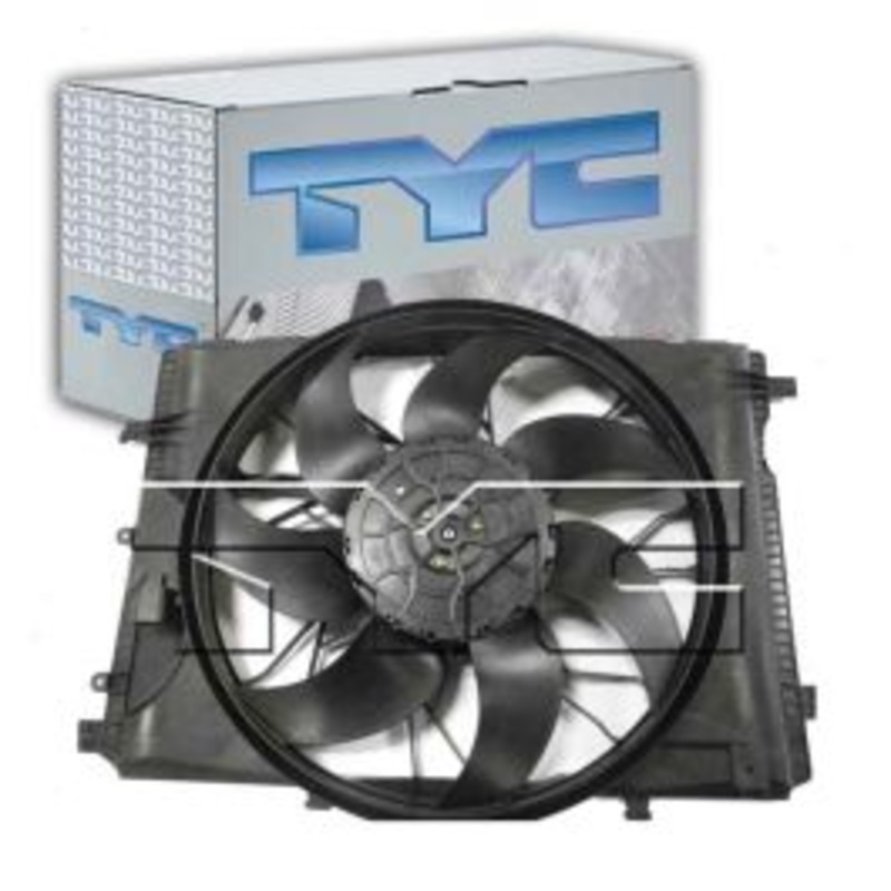 TYC Dual Radiator & Condenser Fan Assembly for 2010-2016 Mercedes-Benz E350