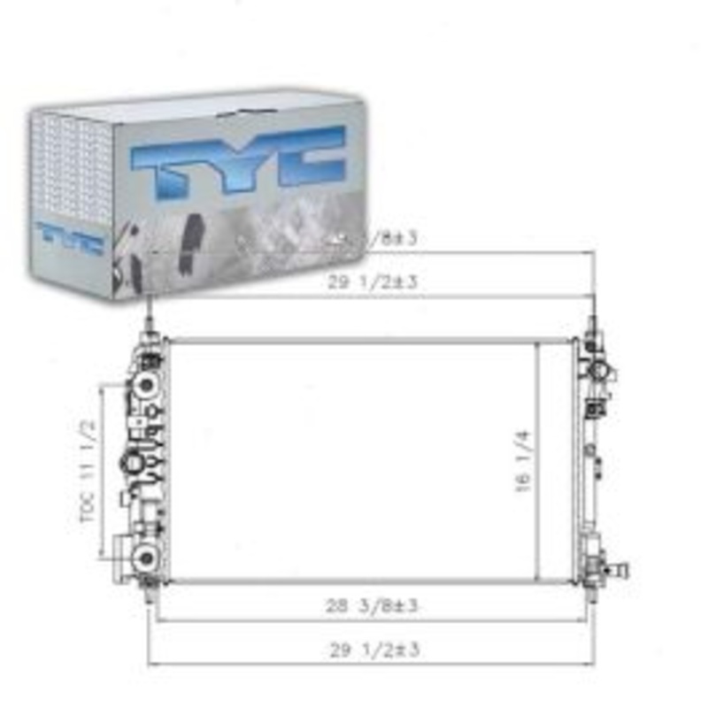 TYC Radiator for 2013-2015 Cadillac XTS 3.6L V6