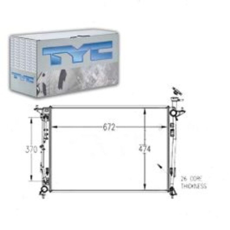 TYC Radiator for 2016 Kia Sorento 3.3L V6
