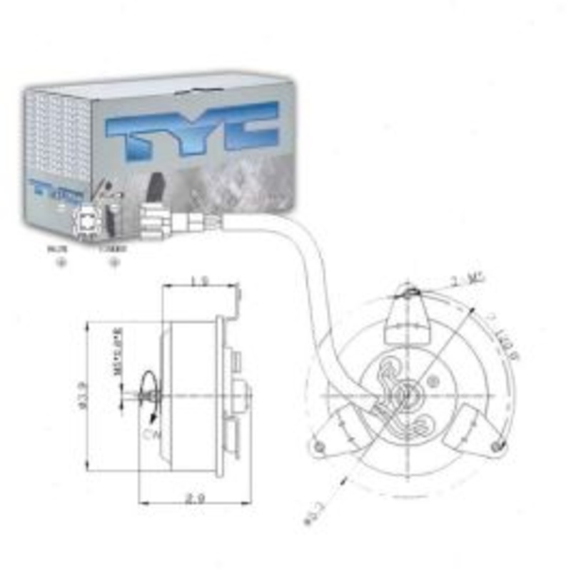 TYC Right Engine Cooling Fan Motor for 2000-2003 Nissan Maxima