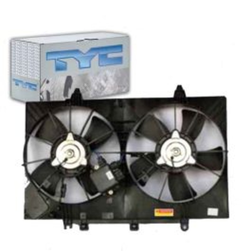 TYC 621870 Dual Radiator & Condenser Fan Assembly
