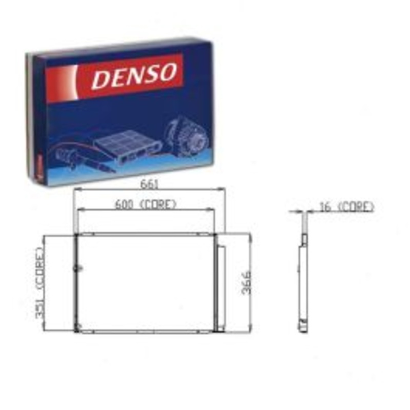 Denso 477-0575 AC Condenser