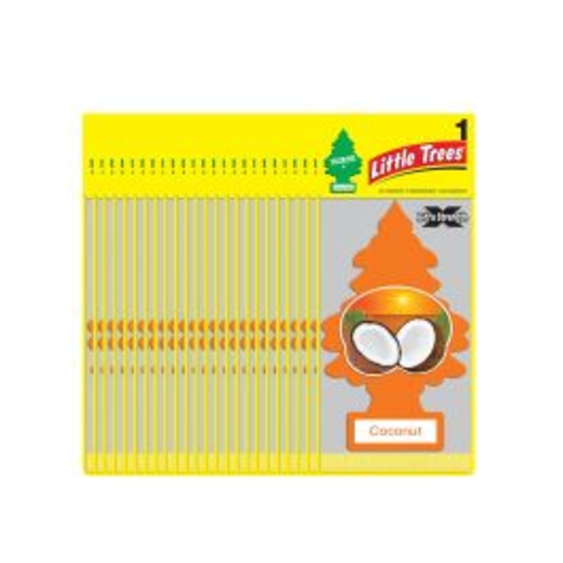 Little Trees X-tra Strength Coconut Large Air Freshener - 24 pack