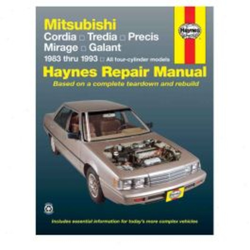 Haynes 68020 Repair Manual Mitsubishi Cordia Tredia Galant Precis Mirage